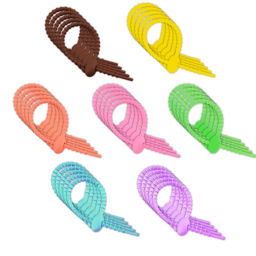 Amazon | TK.Felly シリコン結束バンド 7色35本セット カラー結束